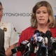 Dayton Mayor Nan Whaley hold a press conference to update the media about the mass shooting on August 05, 2019 in Dayton, Ohio.